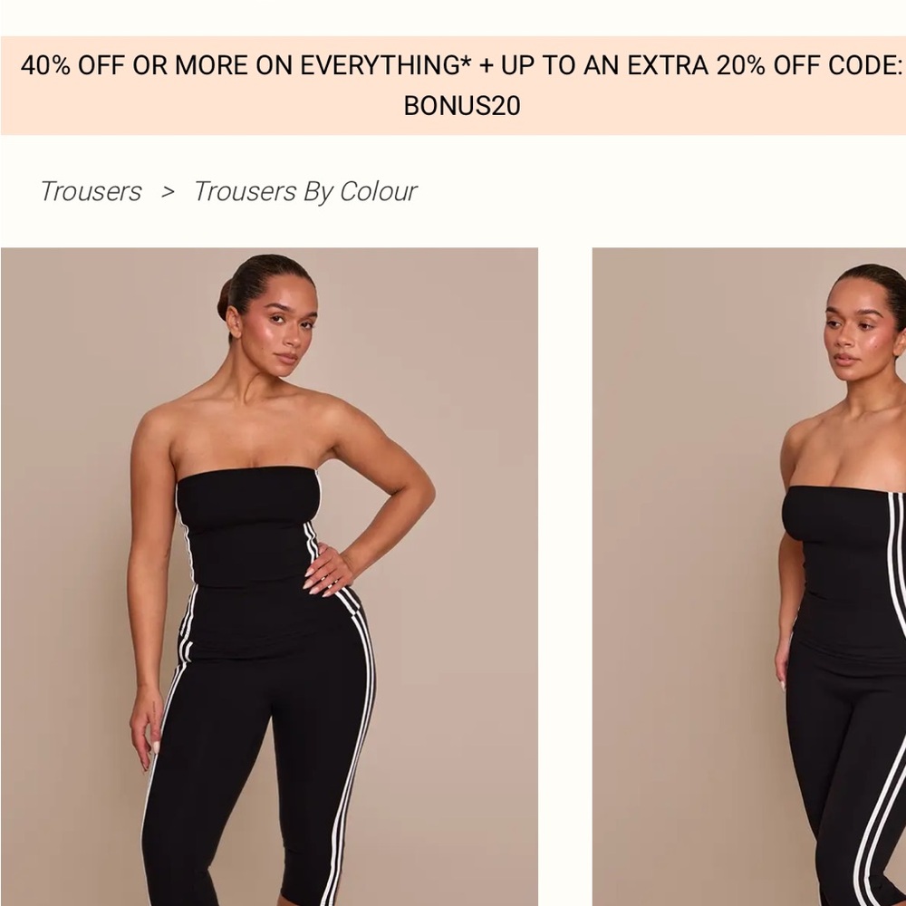 PLT capri tube top set